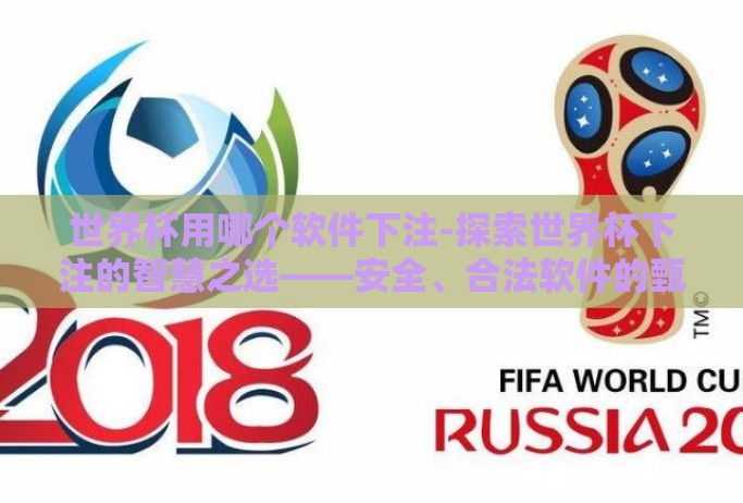世界杯用哪个软件下注-探索世界杯下注的智慧之选——安全、合法软件的甄别指南