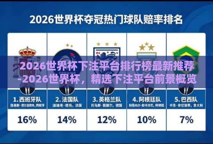 2026世界杯下注平台排行榜最新推荐-2026世界杯，精选下注平台前景概览