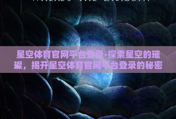 星空体育官网平台登录-探索星空的璀璨，揭开星空体育官网平台登录的秘密