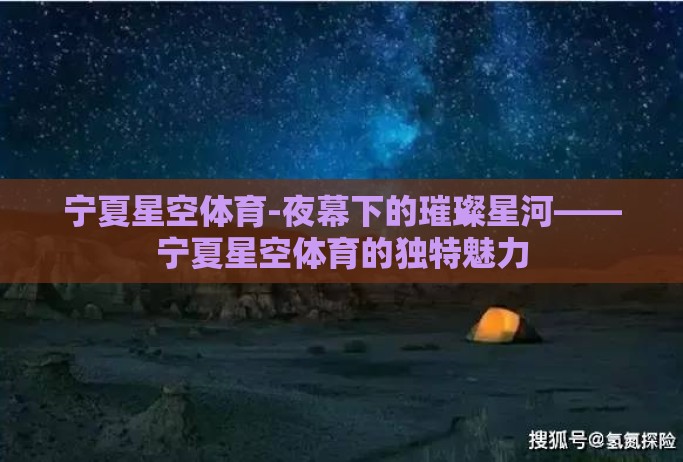 宁夏星空体育-夜幕下的璀璨星河——宁夏星空体育的独特魅力 宁夏星空体育-夜幕下的璀璨星河——宁夏星空体育的独特魅力