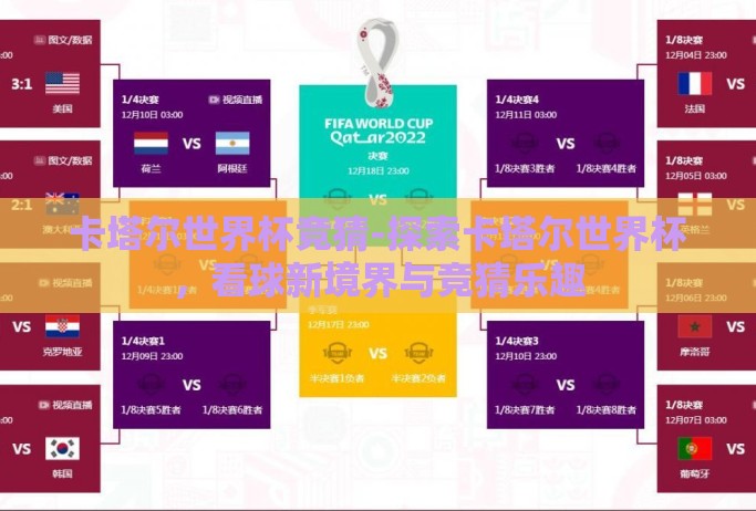 卡塔尔世界杯竞猜-探索卡塔尔世界杯，看球新境界与竞猜乐趣