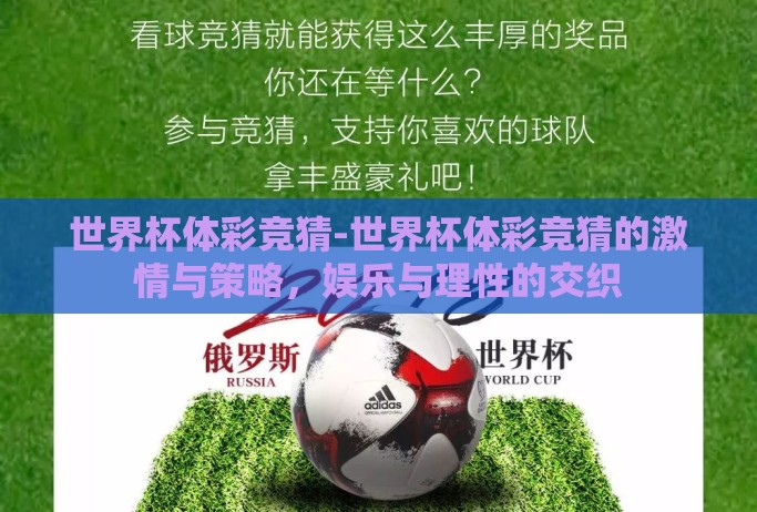 世界杯体彩竞猜-世界杯体彩竞猜的激情与策略,娱乐与理性的交织 世界杯体彩竞猜-世界杯体彩竞猜的激情与策略,娱乐与理性的交织