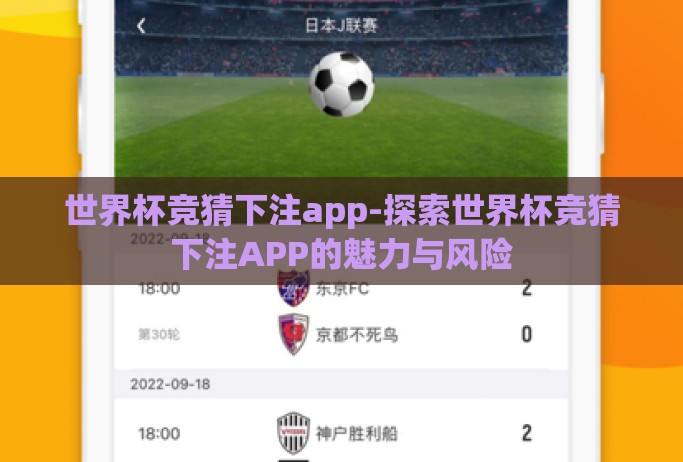 世界杯竞猜下注app-探索世界杯竞猜下注APP的魅力与风险